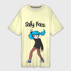 Футболка женская длинная Sally Face: Rock You, цвет: 3D-принт