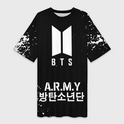 Женская длинная футболка BTS ARMY