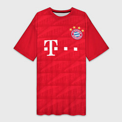 Женская длинная футболка FC Bayern: Home 19-20
