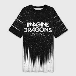 Женская длинная футболка IMAGINE DRAGONS