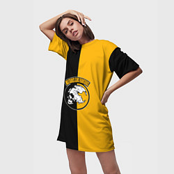 Футболка женская длинная Sans Frontieres, цвет: 3D-принт — фото 2