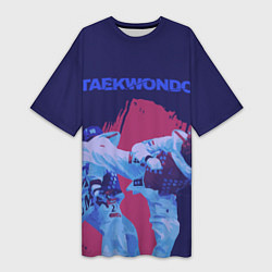 Женская длинная футболка Taekwondo