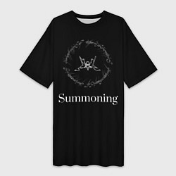 Футболка женская длинная Summoning, цвет: 3D-принт