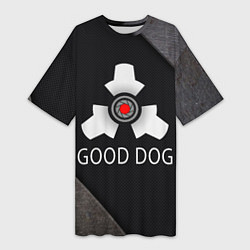 Футболка женская длинная HL good dog, цвет: 3D-принт