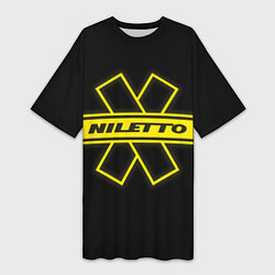 Женская длинная футболка NILETTO