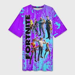 Женская длинная футболка Fortnite