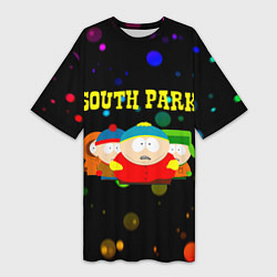 Футболка женская длинная South Park, цвет: 3D-принт