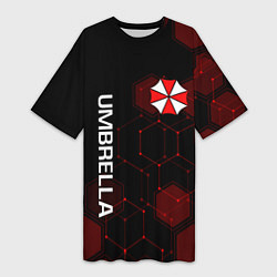 Футболка женская длинная UMBRELLA CORP, цвет: 3D-принт