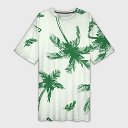 Женская длинная футболка Пальмовый рай