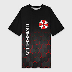 Футболка женская длинная UMBRELLA CORP, цвет: 3D-принт