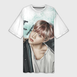 Женская длинная футболка BTS