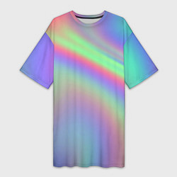 Женская длинная футболка Gradient vinyl