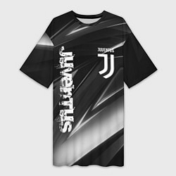 Футболка женская длинная JUVENTUS, цвет: 3D-принт