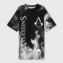 Футболка женская длинная ASSASSINS CREED, цвет: 3D-принт