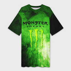 Футболка женская длинная MONSTER ENERGY, цвет: 3D-принт