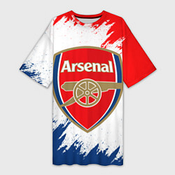 Футболка женская длинная ARSENAL, цвет: 3D-принт