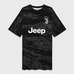 Футболка женская длинная Juventus Goalkeeper Jersey 2021, цвет: 3D-принт