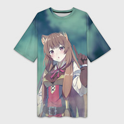 Футболка женская длинная Рафталия, цвет: 3D-принт