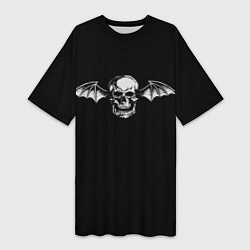 Женская длинная футболка Avenged Sevenfold - Deleed 1
