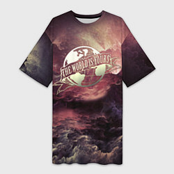 Футболка женская длинная The World Is Yours, цвет: 3D-принт