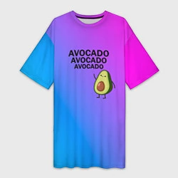 Женская длинная футболка Авокадо