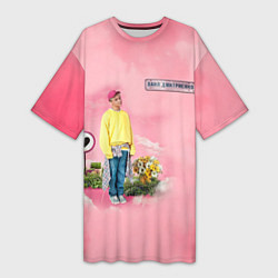 Футболка женская длинная Ваня Дмитриенко, цвет: 3D-принт