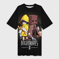 Футболка женская длинная LITTLE NIGHTMARES 2, цвет: 3D-принт