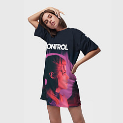 Футболка женская длинная Control Джесси, цвет: 3D-принт — фото 2