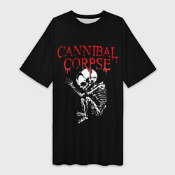 Женская длинная футболка Cannibal Corpse 1