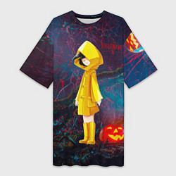 Футболка женская длинная Little Nightmares 2, цвет: 3D-принт