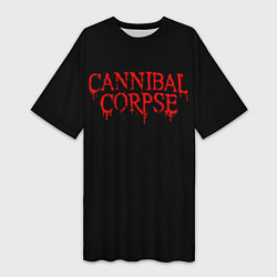 Женская длинная футболка Cannibal Corpse