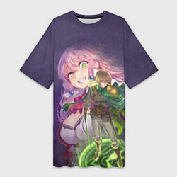 Футболка женская длинная Flare and Keyaru, цвет: 3D-принт