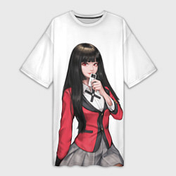 Женская длинная футболка Jabami Yumeko Kakegurui