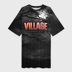 Футболка женская длинная Resident Evil: Village $$$, цвет: 3D-принт