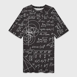 Женская длинная футболка Алгебра и Геометрия