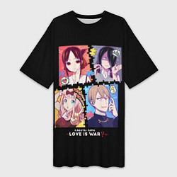 Женская длинная футболка Kaguya-sama Love Is War