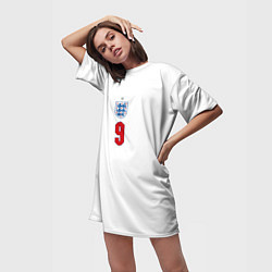 Футболка женская длинная Кейн форма Англия 20212022, цвет: 3D-принт — фото 2