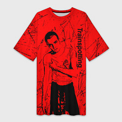 Футболка женская длинная На игле, цвет: 3D-принт