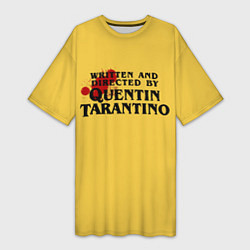 Футболка женская длинная Quentin Tarantino, цвет: 3D-принт