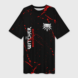 Женская длинная футболка The Witcher Monster Slayer - Grunge