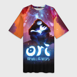 Футболка женская длинная Ori and the Will of the Wisps, цвет: 3D-принт