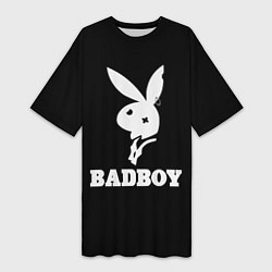 Футболка женская длинная BAD BOY секси, цвет: 3D-принт