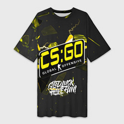 Женская длинная футболка Новая эра CS:GO