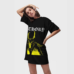 Футболка женская длинная Bathory, цвет: 3D-принт — фото 2