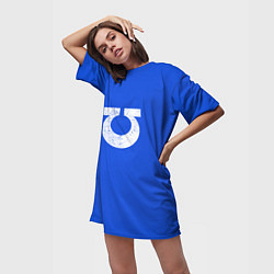 Футболка женская длинная Ультрамарины цвет 13 легиона, цвет: 3D-принт — фото 2