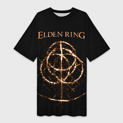 Футболка женская длинная Elden Ring Великие руны, цвет: 3D-принт