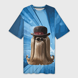 Футболка женская длинная Кузен Итт, цвет: 3D-принт