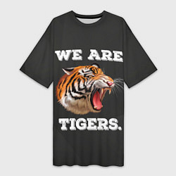 Футболка женская длинная Тигр We are tigers, цвет: 3D-принт