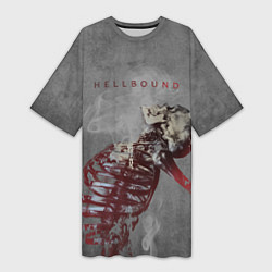 Футболка женская длинная Hellbound Новая истина, цвет: 3D-принт