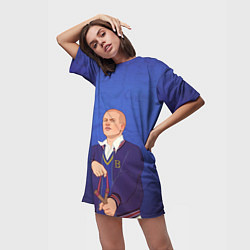 Футболка женская длинная Джимми Хопкинс Bully, цвет: 3D-принт — фото 2